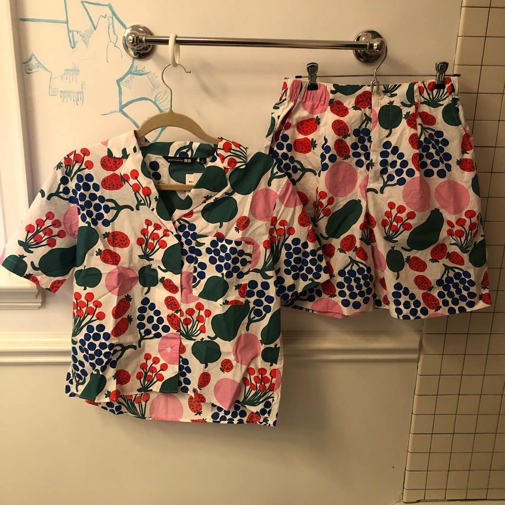 NWT Marimekko Uniqlo Set Jumpsuit Playsuit (S)